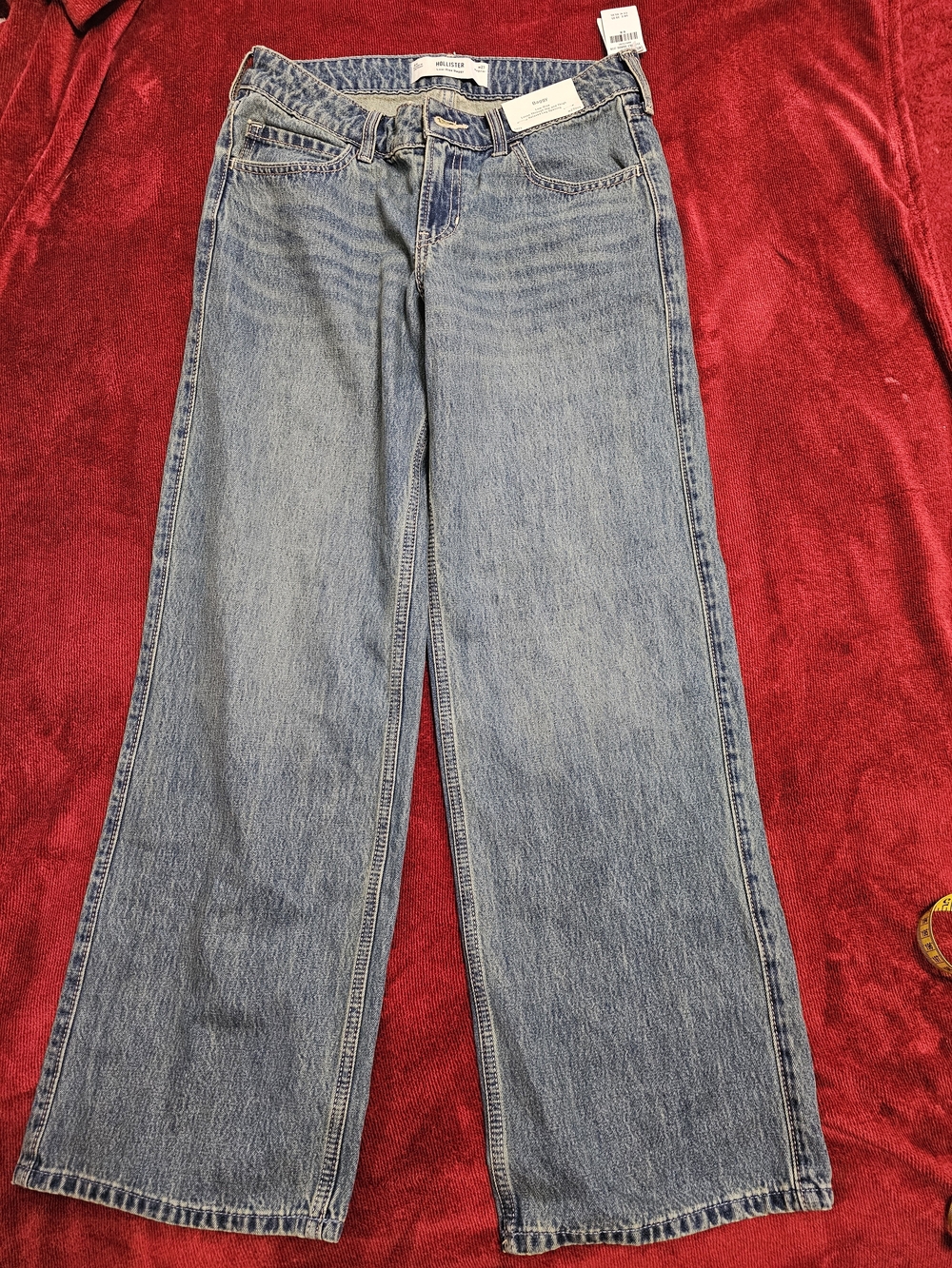 Hollister Light Blue Wide-Leg Jeans